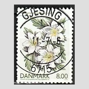 FRIM�RKER DANMARK | 2006 - AFA 1458 - For�rsblomster - 8,00 Kr. Anemone - Pragt Stemplet Gjesing