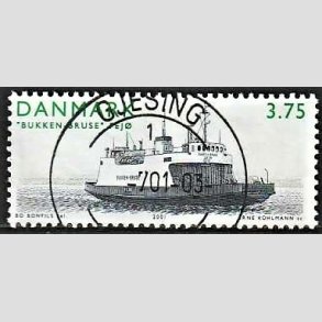 FRIMRKER DANMARK | 2001 - AFA 1299 - -frger - 3,75 Kr. Bukken-Bruse Fej - Pragt Stemplet