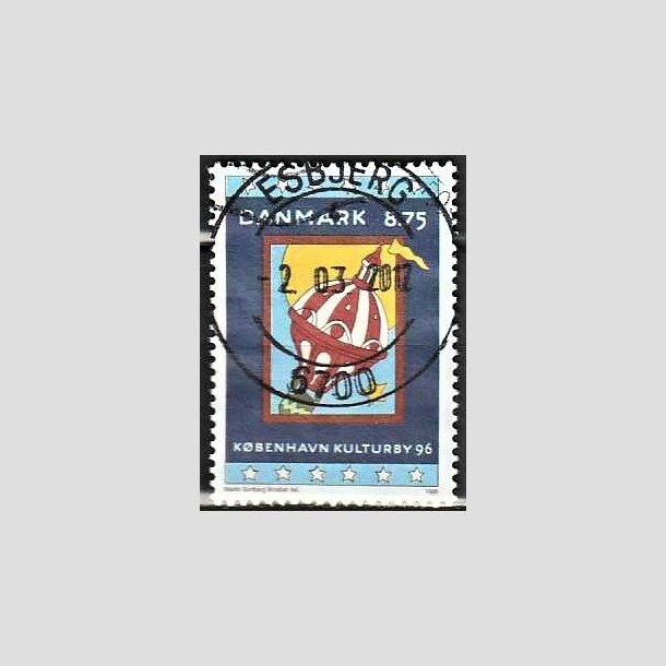 FRIMRKER DANMARK | 1996 - AFA 1109 - Kbenhavn Kulturby 96 - 8,75 Kr. flerfarvet - Pragt Stemplet Esbjerg