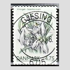 FRIM�RKER DANMARK | 2006 - AFA 1455 - For�rsblomster - 4,75 Kr. Vinterg�k - Pragt Stemplet Gjesing