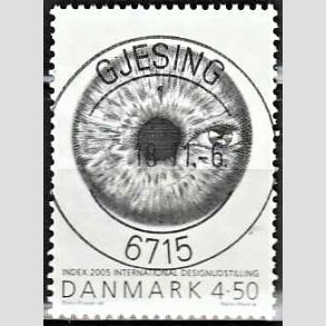 FRIM�RKER DANMARK | 2005 - AFA 1443 - INDEX:2005 - 4,50 Kr. flerfarvet - Pragt Stemplet Gjesing