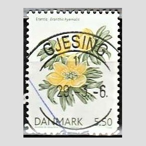 FRIM�RKER DANMARK | 2006 - AFA 1456 - For�rsblomster - 5,50 Kr. Erantis - Pragt Stemplet Gjesing