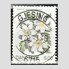 FRIM�RKER DANMARK | 2006 - AFA 1458 - For�rsblomster - 8,00 Kr. Anemone - Pragt Stemplet Gjesing