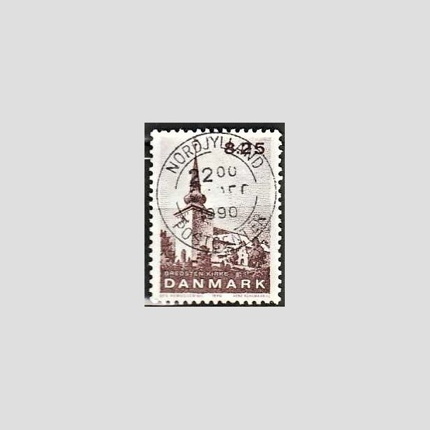 FRIMRKER DANMARK | 1990 - AFA 976 - Jyske landsbykirker - 8,25 Kr. brun - Lux Stemplet