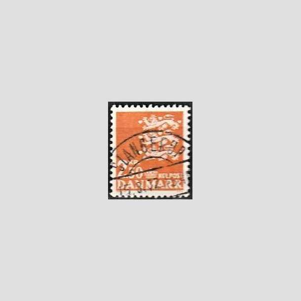 FRIMRKER DANMARK | 1972 - AFA 528 - Rigsvben 2,50 Kr. orange - Lux Stemplet