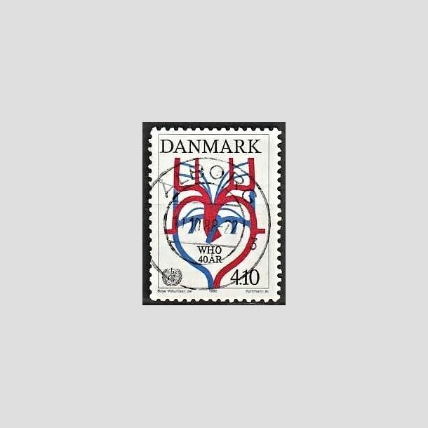 FRIMRKER DANMARK | 1988 - AFA 909 - WHO 40 r - 4,10 Kr. flerfarvet - Pragt Stemplet