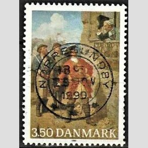FRIMRKER DANMARK | 1990 - AFA 978 - Tordenskiold 300 ret - 3,50 Kr. flerfarvet - Pragt Stemplet
