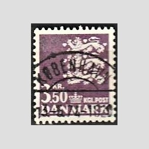 FRIMRKER DANMARK | 1972 - AFA 529 - Rigsvben 3,50 Kr. violet - Pragt Stemplet