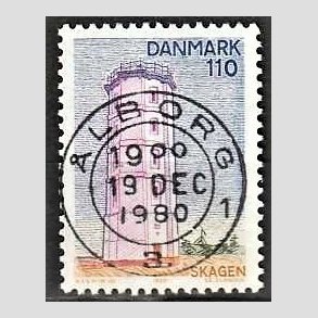 FRIM�RKER DANMARK | 1980 - AFA 701 - Nord for Limfjorden - 110 �re flerfarvet - Pragt Stemplet