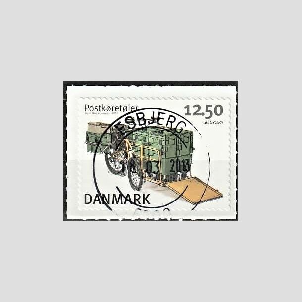 FRIMRKER DANMARK | 2013 - AFA 1741 - Postkretjer - 12,50 Kr. flerfarvet - Pragt Stemplet