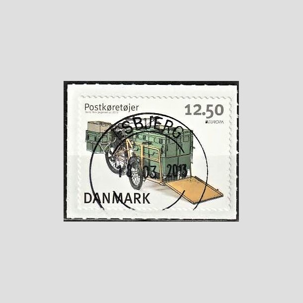 FRIMRKER DANMARK | 2013 - AFA 1741 - Postkretjer - 12,50 Kr. flerfarvet - Pragt Stemplet