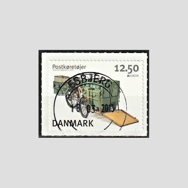 FRIMRKER DANMARK | 2013 - AFA 1741 - Postkretjer - 12,50 Kr. flerfarvet - Pragt Stemplet