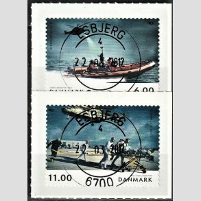 FRIM�RKER DANMARK | 2012 - AFA 1698,1699 - Norden ved havet - 6,00 Kr. - 11,00 Kr. i s�t flerfarvet - Pragt Stemplet
