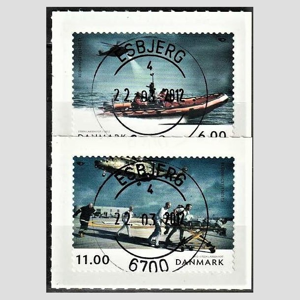 FRIMRKER DANMARK | 2012 - AFA 1698,1699 - Norden ved havet - 6,00 Kr. - 11,00 Kr. i st flerfarvet - Pragt Stemplet