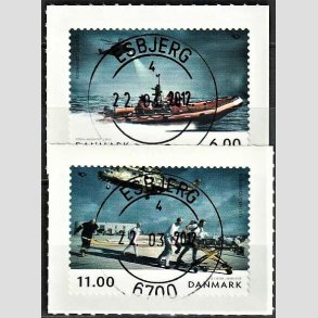 FRIM�RKER DANMARK | 2012 - AFA 1698,1699 - Norden ved havet - 6,00 Kr. - 11,00 Kr. i s�t flerfarvet - Pragt Stemplet