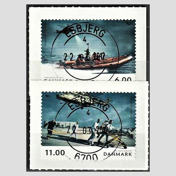 FRIMRKER DANMARK | 2012 - AFA 1698,1699 - Norden ved havet - 6,00 Kr. - 11,00 Kr. i st flerfarvet - Pragt Stemplet