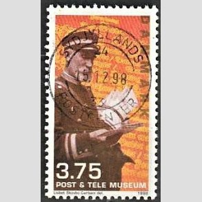 FRIM�RKER DANMARK | 1998 - AFA 1176 - Post & Tele Museet - 3,75 Kr. postbud - Pragt Stemplet