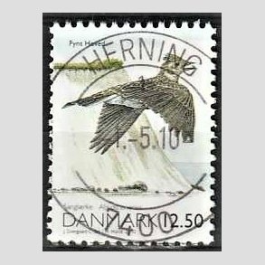 FRIMRKER DANMARK | 2010 - AFA 1602 - Danmarks natur - 12,50 Kr. flerfarvet - Pragt Stemplet Herning