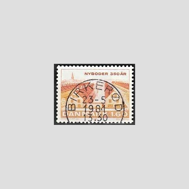 FRIMRKER DANMARK | 1981 - AFA 726 - Nyboder 350 r - 1,60 Kr. flerfarvet - Pragt Stemplet Birkerd
