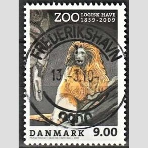 FRIM�RKER DANMARK | 2009 - AFA 1581 - Zoologisk Have - 9,00 Kr. flerfarvet - Lux Stemplet