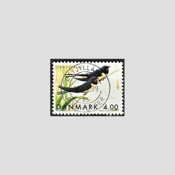 FRIMRKER DANMARK | 1999 - AFA 1222 - Danske trkfugle - 4,00 Kr. landsvaler - Pragt Stemplet