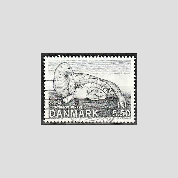 FRIMRKER DANMARK | 2005 - AFA 1452 - Sler i Danmark - 5,50 Kr. grsl - Alm. god gennemsnitskvalitet - Stemplet (Photo eksempel)