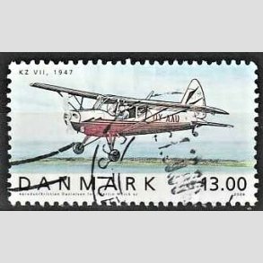 FRIMRKER DANMARK | 2006 - AFA 1481 - Ellehammers frste flyvning 100 r. - 13,00 Kr. KZ VII - Alm. god gennemsnitskvalitet - Stemplet (Photo eksempel)