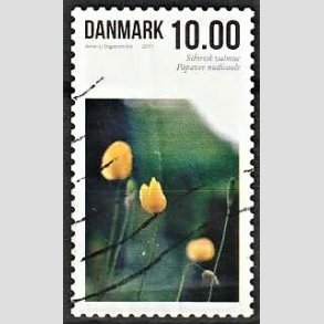 FRIMRKER DANMARK | 2011 - AFA 1666 - Sommerens blomster - 10,00 Kr. flerfarvet - Alm. god gennemsnitskvalitet - Stemplet (Photo eksempel)