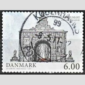 FRIMRKER DANMARK | 2011 - AFA 1655E - Danske herregrde I. - 6,00 Kr. Voergaard - Alm. god gennemsnitskvalitet - Stemplet (Photo eksempel)