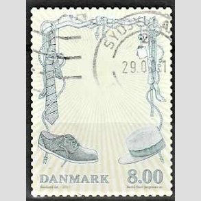 FRIMRKER DANMARK | 2011 - AFA 1672 - Mode - 8,00 Kr. flerfarvet - Alm. god gennemsnitskvalitet - Stemplet (Photo eksempel)