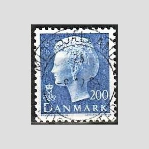 FRIMRKER DANMARK | 1981 - AFA 729 - Dronning Margrethe - 200 re bl - Pragt Stemplet