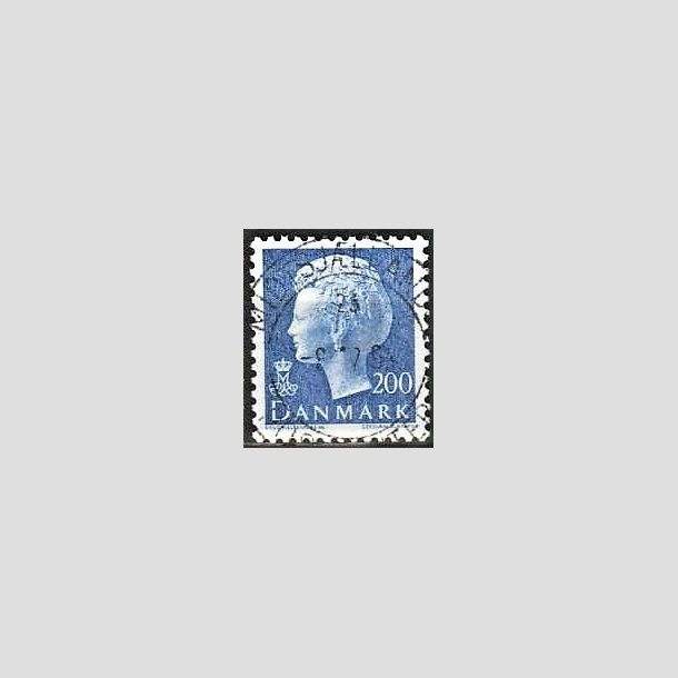 FRIMRKER DANMARK | 1981 - AFA 729 - Dronning Margrethe - 200 re bl - Pragt Stemplet