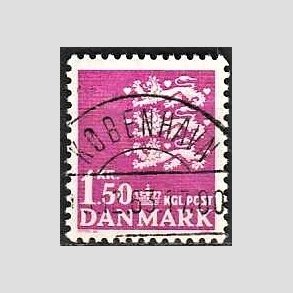 FRIMRKER DANMARK | 1962 - AFA 405 - Rigsvben 1,50 Kr. rdlilla - Pragt Stemplet