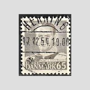 FRIMRKER DANMARK | 1952-53 - AFA 340 - Fr. IX 65 re gr - Lux Stemplet Herning