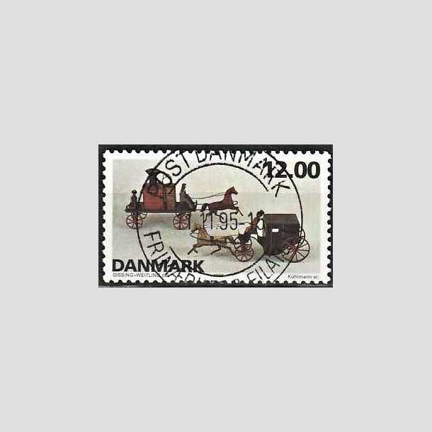 FRIMRKER DANMARK | 1995 - AFA 1106 - Dansk legetj - 12,00 Kr. flerfarvet - Pragt Stemplet