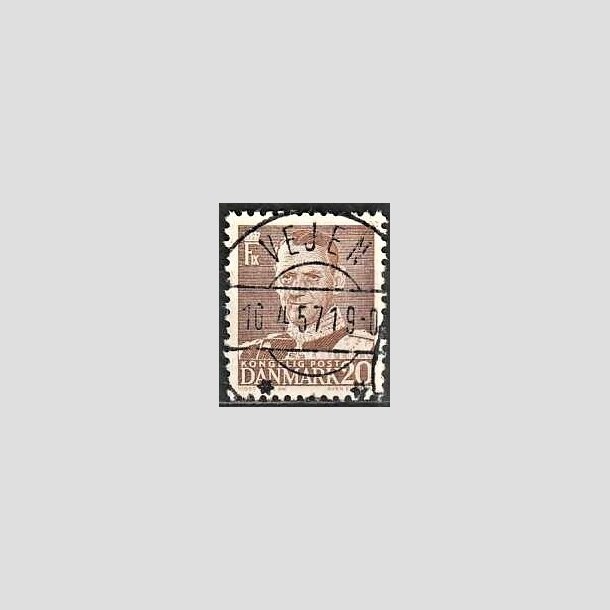 FRIMRKER DANMARK | 1950 - AFA 320 - Fr. IX 20 re brun - Lux Stemplet