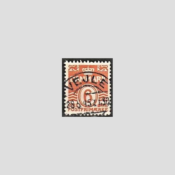 FRIMRKER DANMARK | 1940 - AFA 254 - Blgelinie 6 re orangegul - Lux Stemplet Vejle