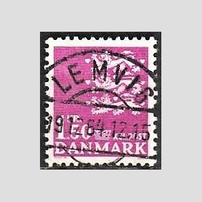 FRIMRKER DANMARK | 1962 - AFA 405 - Rigsvben 1,50 Kr. rdlilla - Pragt Stemplet