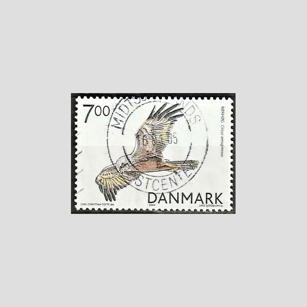 FRIMRKER DANMARK | 2004 - AFA 1412 - Rovfugle i Danmark - 7,00 Kr. Rrhg - Pragt Stemplet