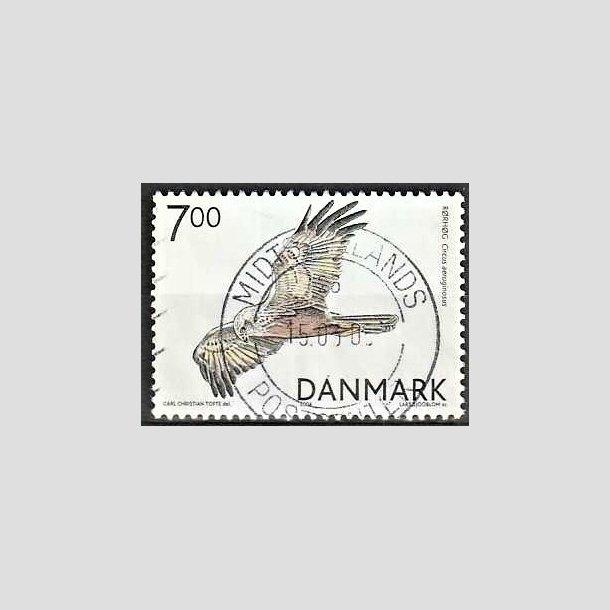 FRIMRKER DANMARK | 2004 - AFA 1412 - Rovfugle i Danmark - 7,00 Kr. Rrhg - Pragt Stemplet