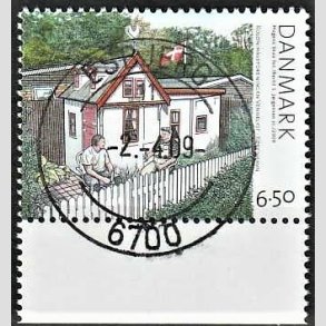 FRIM�RKER DANMARK | 2008 - AFA 1549 - Kolonihaver - 6,50 Kr. flerfarvet - Pragt Stemplet
