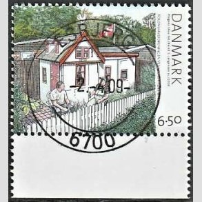 FRIM�RKER DANMARK | 2008 - AFA 1549 - Kolonihaver - 6,50 Kr. flerfarvet - Pragt Stemplet