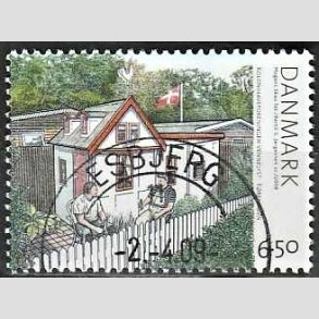 FRIM�RKER DANMARK | 2008 - AFA 1549 - Kolonihaver - 6,50 Kr. flerfarvet - Pragt Stemplet