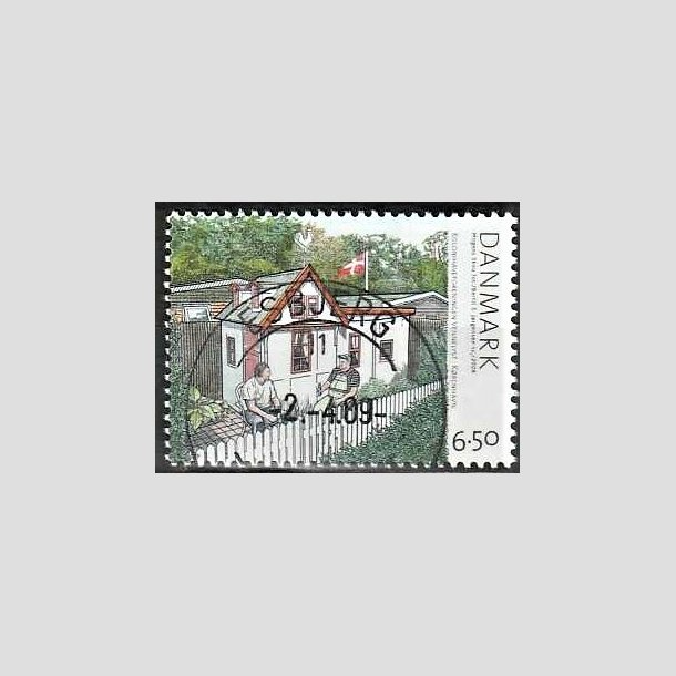 FRIMRKER DANMARK | 2008 - AFA 1549 - Kolonihaver - 6,50 Kr. flerfarvet - Pragt Stemplet