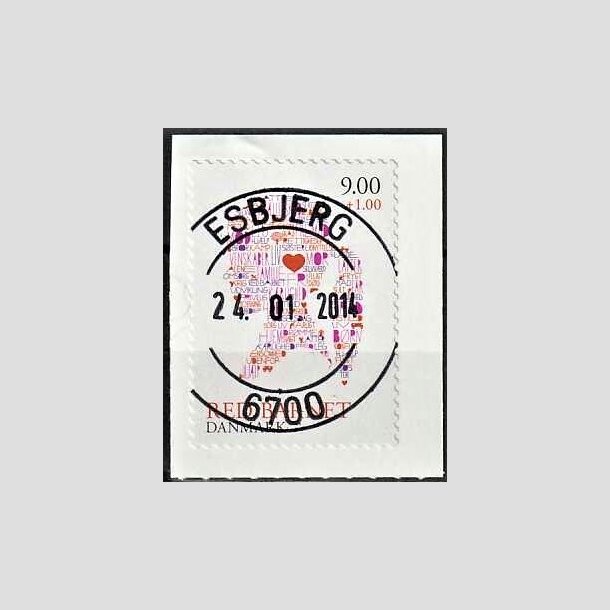 FRIMRKER DANMARK | 2013 - AFA 1768 - Red barnet - 9,00 + 1 Kr. flerfarvet - Pragt Stemplet