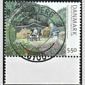 FRIM�RKER DANMARK | 2008 - AFA 1548 - Kolonihaver - 5,50 Kr. flerfarvet - Pragt Stemplet