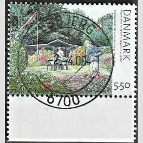 FRIM�RKER DANMARK | 2008 - AFA 1548 - Kolonihaver - 5,50 Kr. flerfarvet - Pragt Stemplet Esbjerg