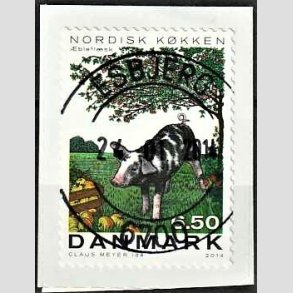 FRIM�RKER DANMARK | 2013 - AFA 1764 - Nordisk k�kken - 6,50 Kr. flerfarvet - Pragt Stemplet