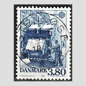 FRIM�RKER DANMARK | 1986 - AFA 871 - Europam�rker Natur- og milj� - 3,80 Kr. bl� - Pragt Stemplet