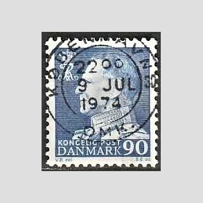 FRIMRKER DANMARK | 1967 - AFA 463F - Fr. IX 90 re bl - Lux Stemplet Kbenhavn
